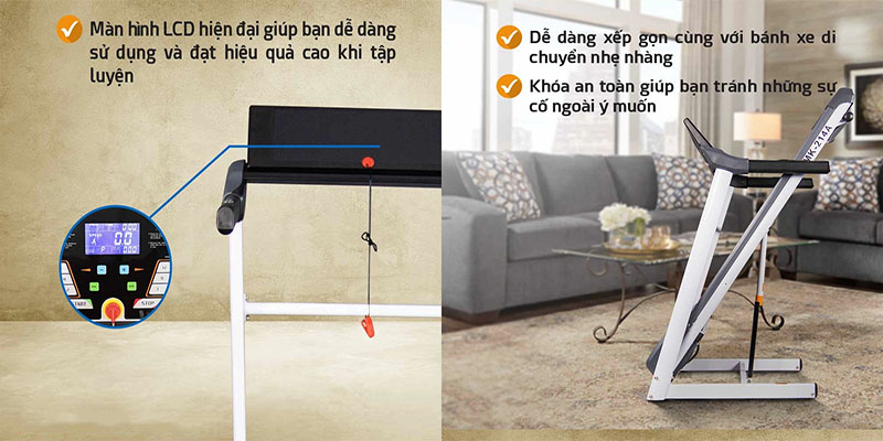 Máy chạy bộ Buheung MK-214A - Hàng chính hãng