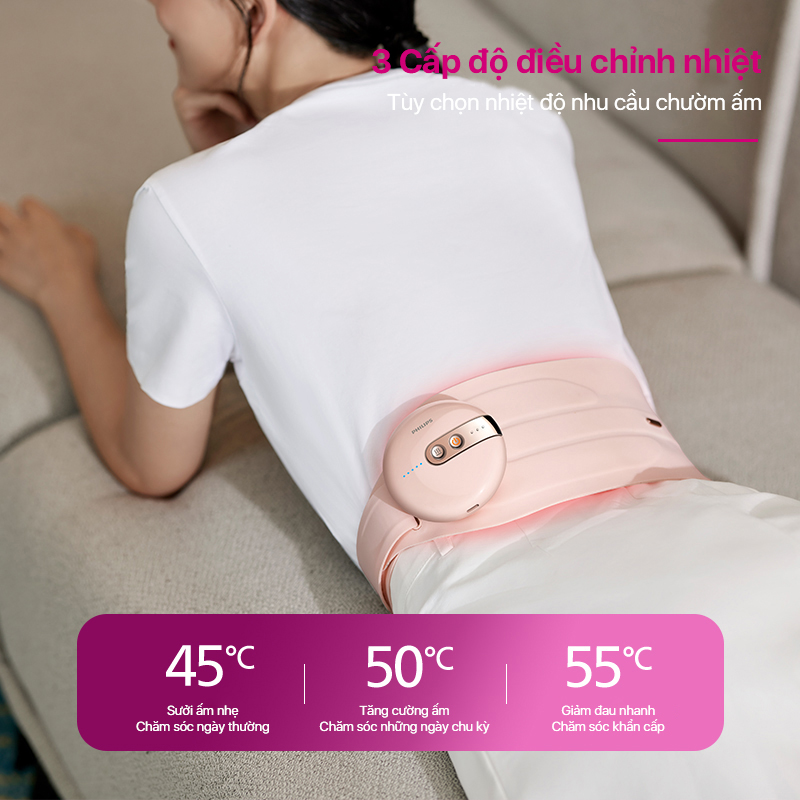 Máy chườm ấm vùng bụng Philips PPM4325 - Hàng chính hãng