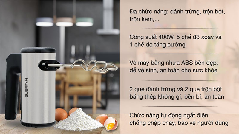 Máy đánh trứng cầm tay Hafele HH-B400A - Hàng chính hãng