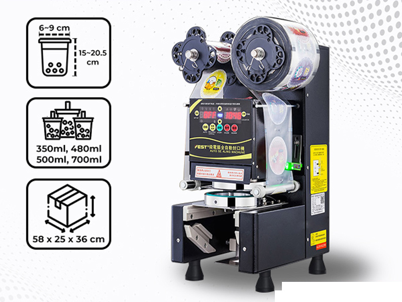 Máy dập nắp cốc tự động Fest RC-95B - Hàng chính hãng