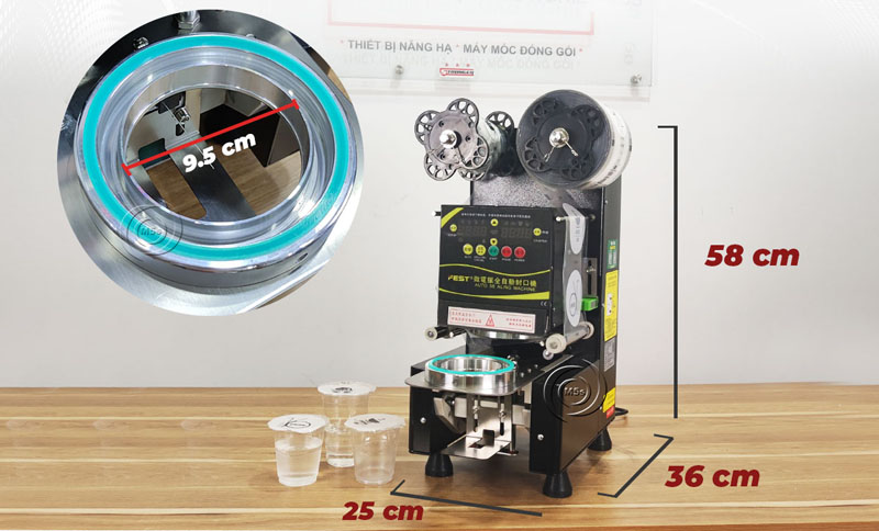Máy dập nắp cốc tự động Fest RC-95B - Hàng chính hãng