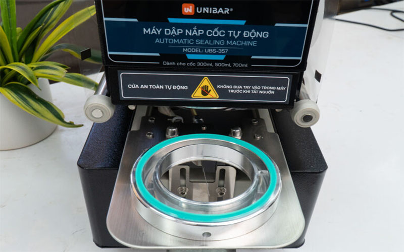 Máy dập nắp cốc tự động Unibar UBS-357 - Hàng chính hãng