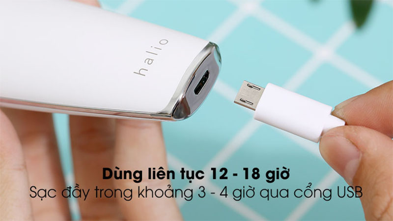Máy massage đẩy tinh chất Halio Ion Cleansing & Moisturizing - Hàng chính hãng