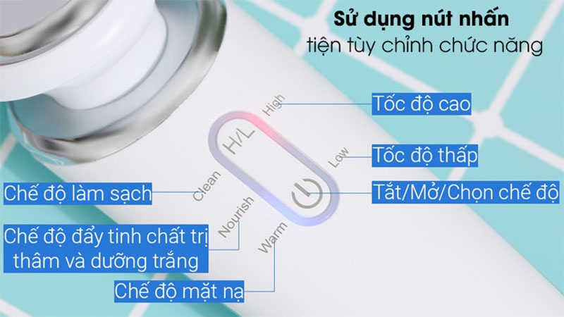 Máy massage đẩy tinh chất Halio Ion Cleansing & Moisturizing - Hàng chính hãng