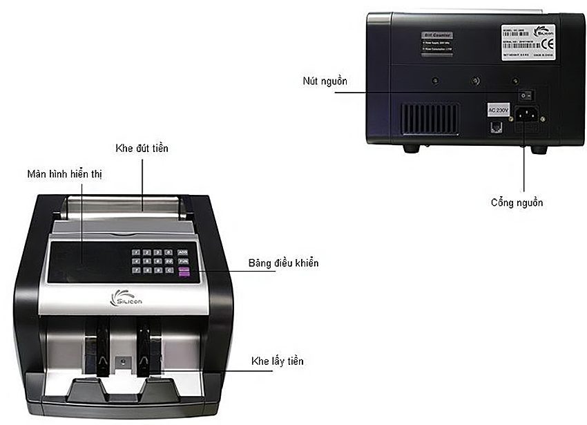 Máy đếm tiền thế hệ mới Silicon MC-3600 - Hàng chính hãng