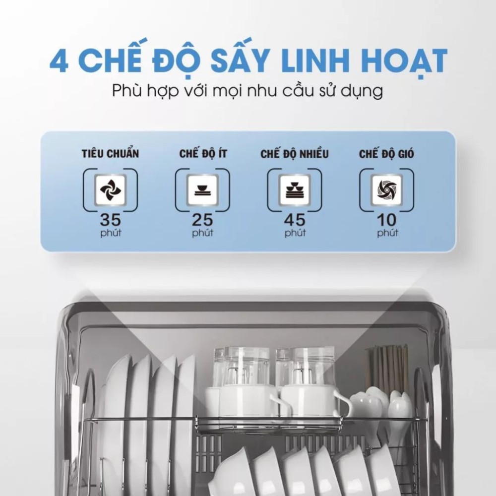 Máy diệt khuẩn bát đĩa Kalite Crystal Dry - Hàng chính hãng