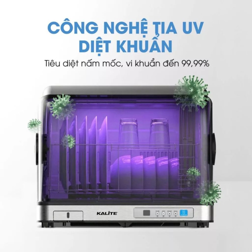 Máy diệt khuẩn bát đĩa Kalite Crystal Dry - Hàng chính hãng