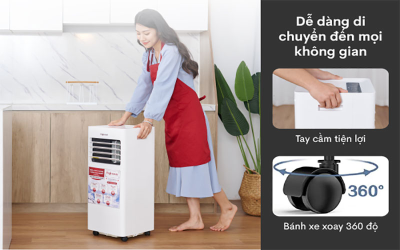 Máy điều hòa di động FujiHome PAC07 - Hàng chính hãng