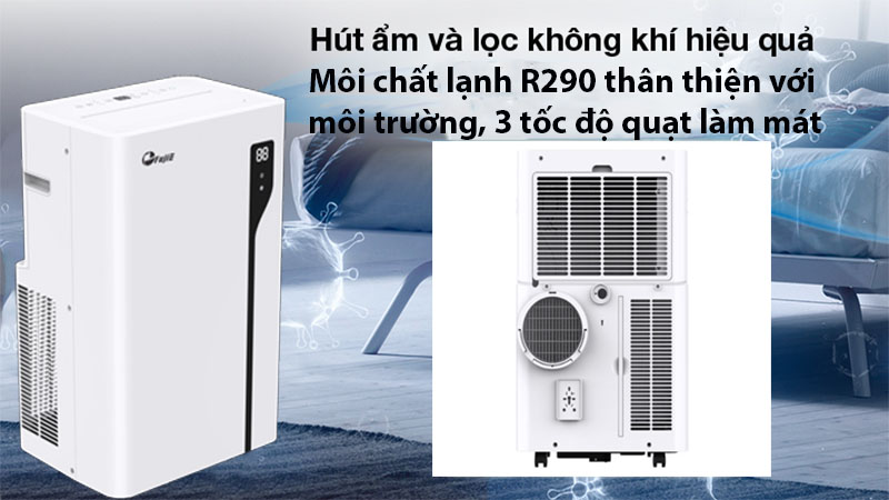 Máy điều hòa di động thông minh FujiE MPAC14 - Hàng chính hãng