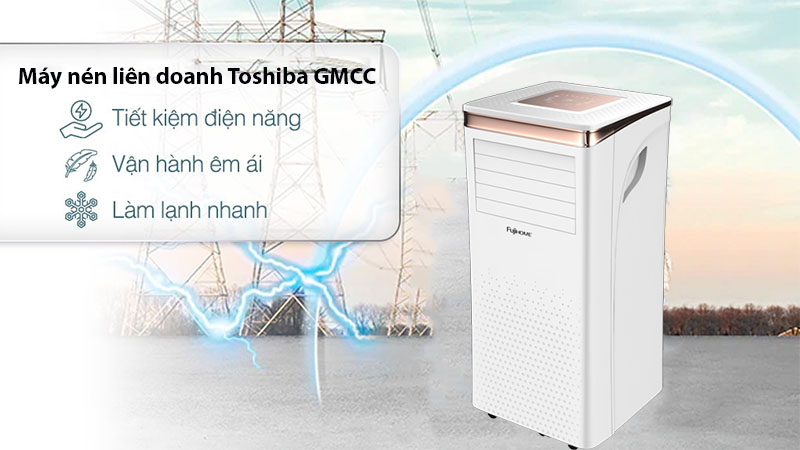Máy điều hòa di động thông minh FujiHome PAC10 - Hàng chính hãng