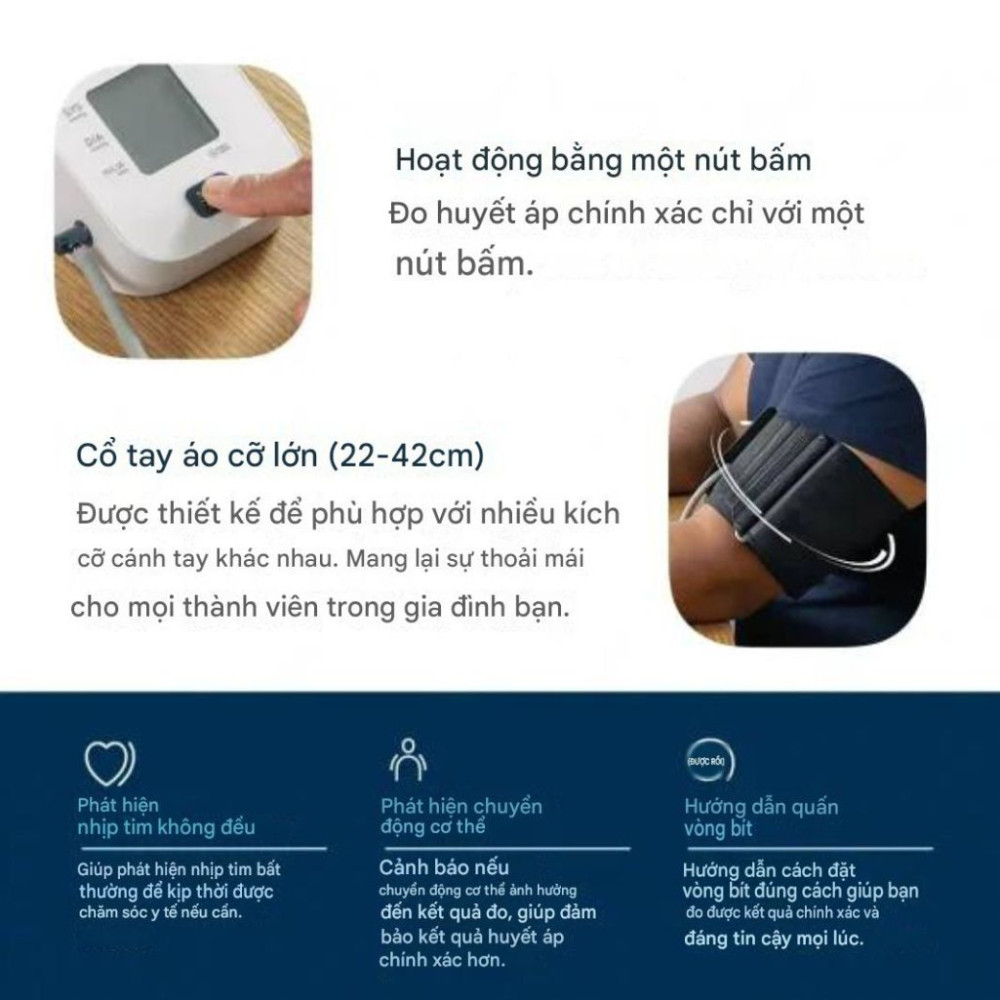Máy đo huyết áp Omron EZ Super Lite HEM-7090 - Hàng chính hãng