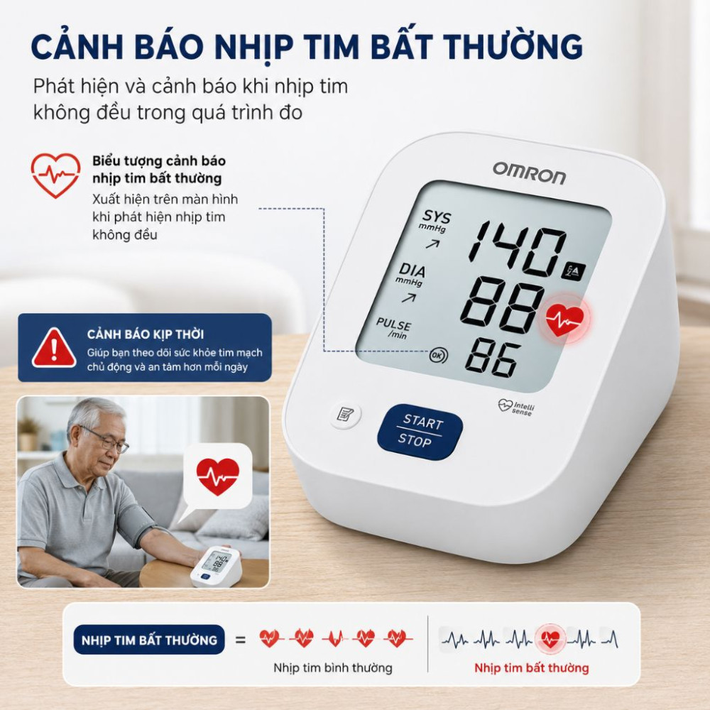 Máy đo huyết áp Omron EZ Super Lite HEM-7090 - Hàng chính hãng