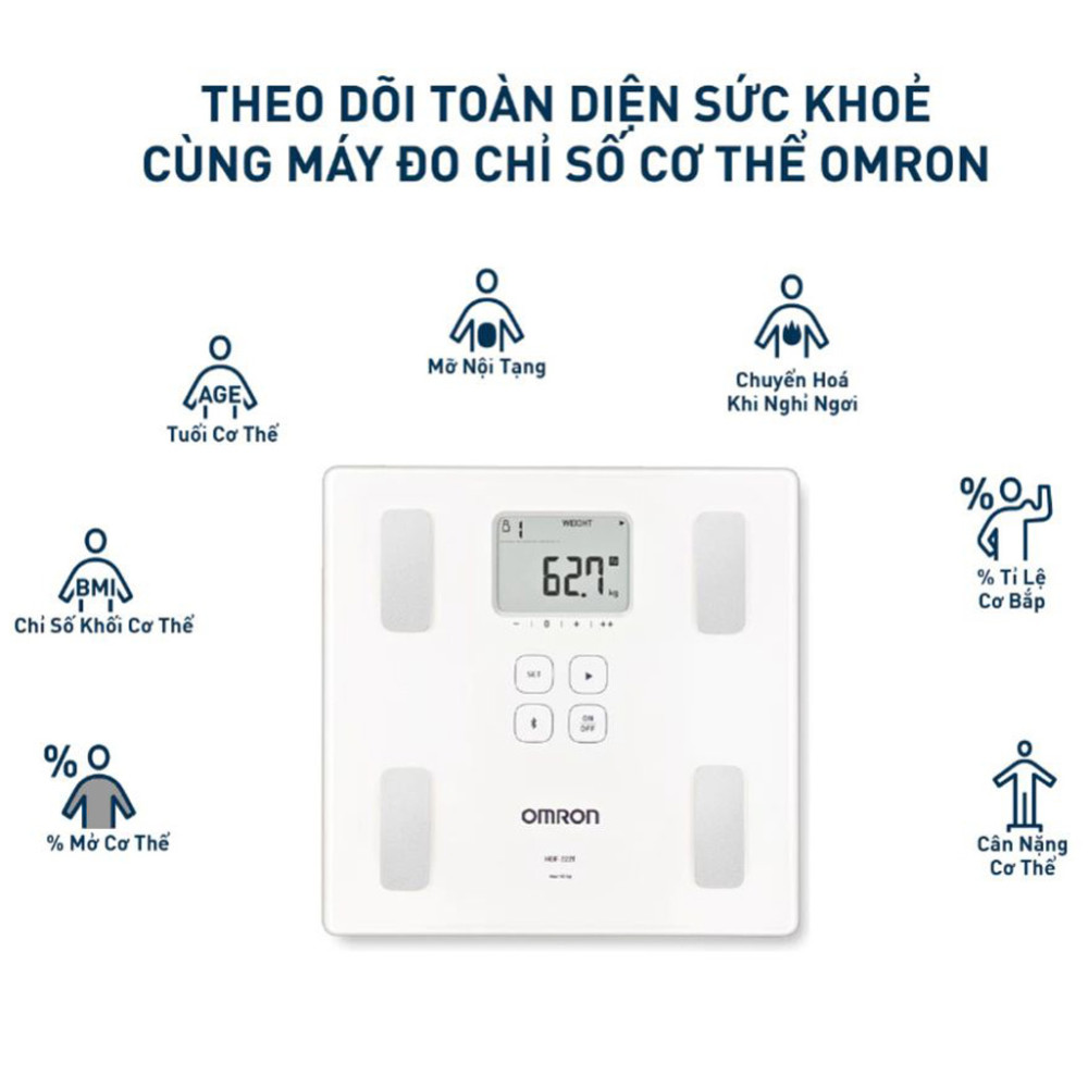 Máy đo thành phần cơ thể Omron HBF-222T - Hàng chính hãng