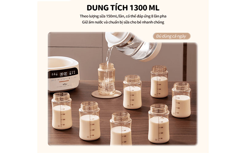 Máy đun nước hâm sữa Bear WW-4H12W - Hàng chính hãng