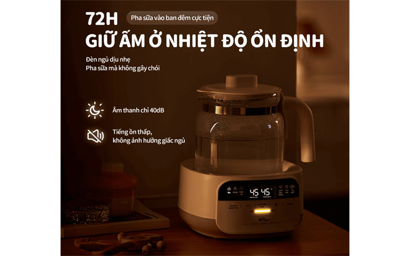 Máy đun nước hâm sữa Bear WW-4H12W - Hàng chính hãng