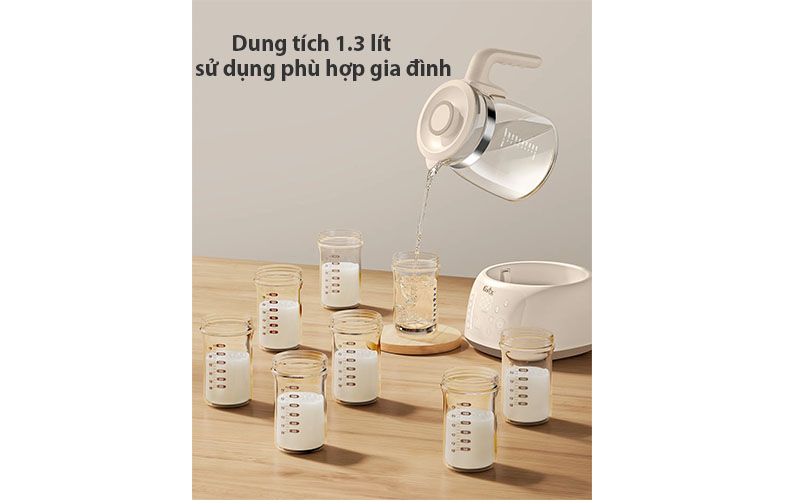 Máy đun và hâm nước pha sữa HiQuick 2 Fatzbaby FB3703HB - Hàng chính hãng