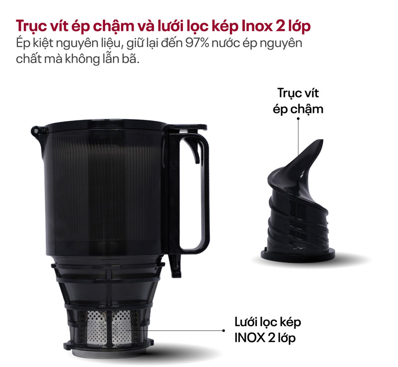 Máy ép chậm Fujihome SJ50C - Hàng chính hãng