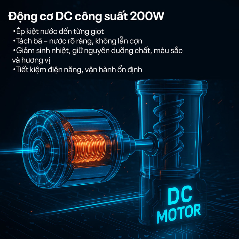 Máy ép chậm Fujihome SJ50C - Hàng chính hãng