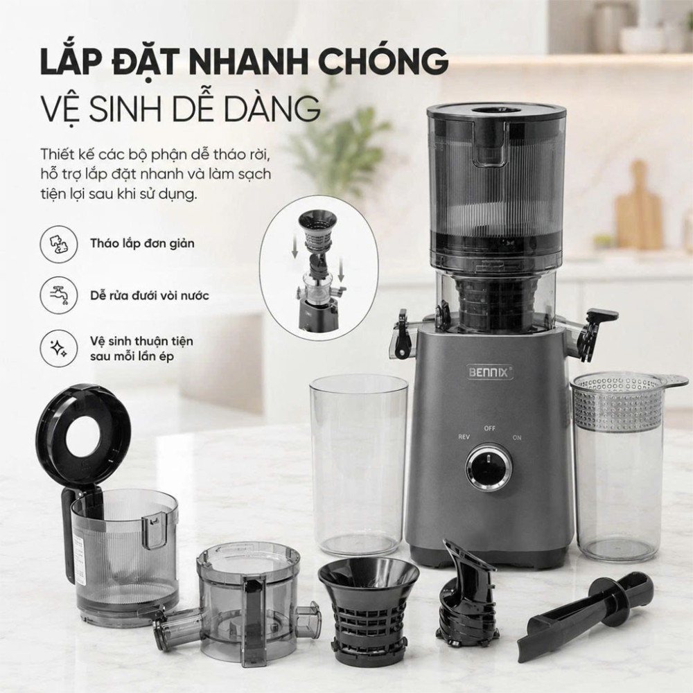 Máy ép chậm Bennix BN-033SJ - Hàng chính hãng