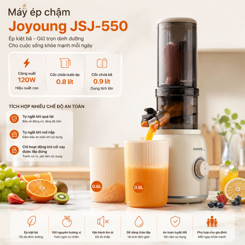 Máy ép chậm Joyoung JSJ-550 - Hàng chính hãng