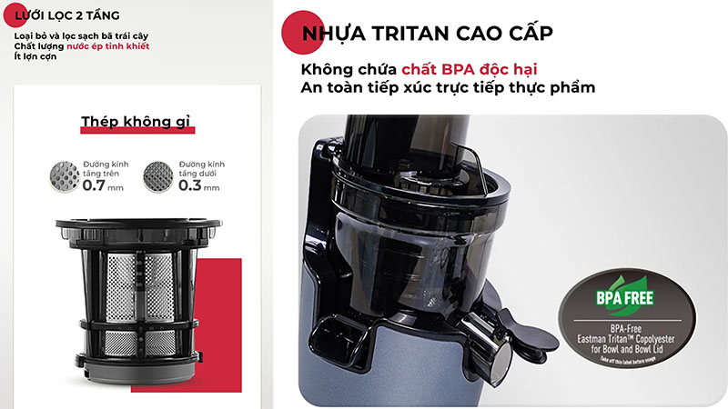 Máy ép chậm Magic Eco AC-133 - Hàng chính hãng