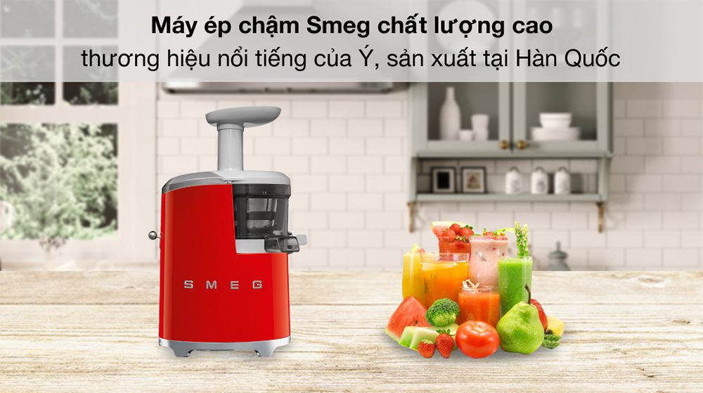 Máy ép chậm SMEG SJF01RDEU 535.43.629 - Hàng chính hãng