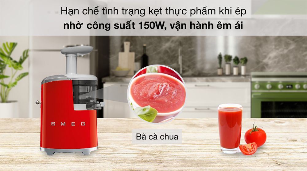 Máy ép chậm SMEG SJF01RDEU 535.43.629 - Hàng chính hãng