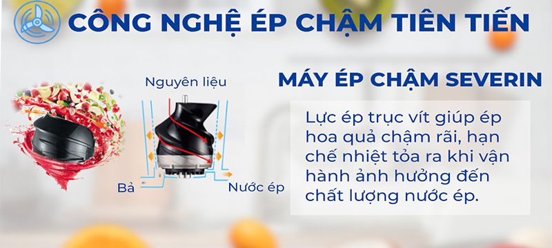 Máy ép chậm Severin ES 3571 - Hàng chính hãng