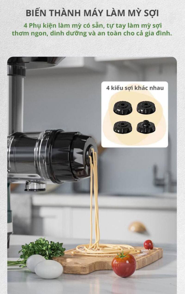 Máy ép chậm trục ngang Karlin X5 - Hàng chính hãng