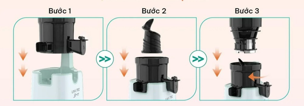 Máy ép chậm Livotec LSJ-M80S Plus - Hàng chính hãng