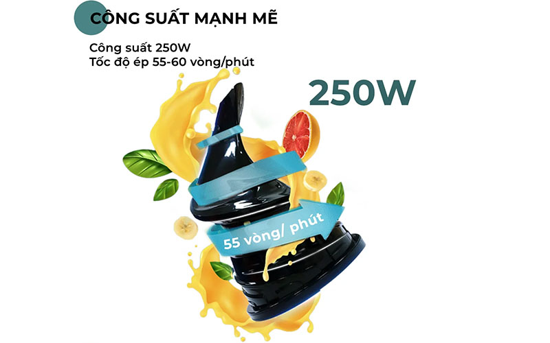 Máy ép chậm miệng rộng Magic Eco AC-144 - Hàng chính hãng