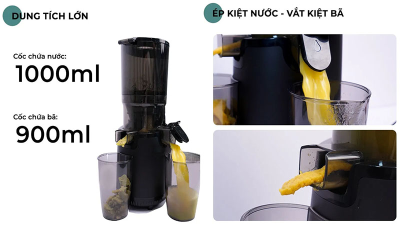 Máy ép chậm miệng rộng Magic Eco AC-144 - Hàng chính hãng