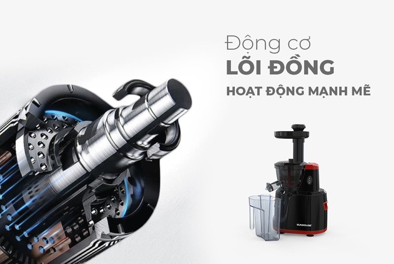 Máy ép chậm Sunhouse SHD5502 - Hàng chính hãng