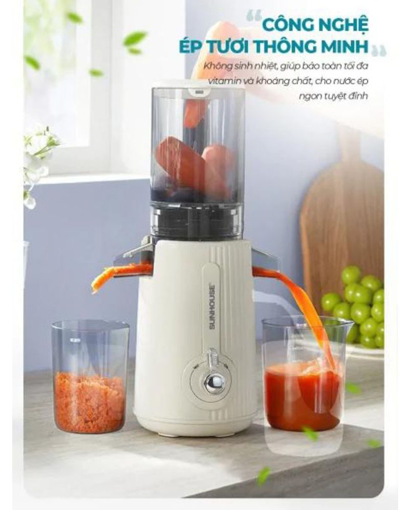 Máy ép chậm Sunhouse SHD5516 - Hàng chính hãng