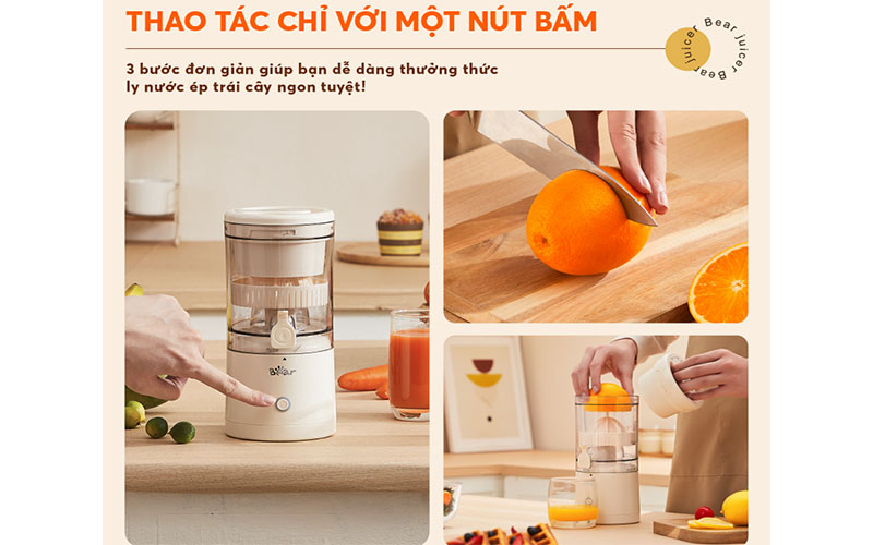 Máy ép trái cây Bear ZZJ-F45A5 - Hàng chính hãng