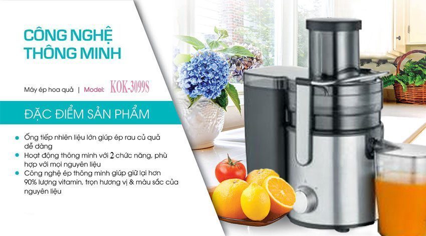 Máy ép trái cây Korea King KOK-3099S - Hàng chính hãng