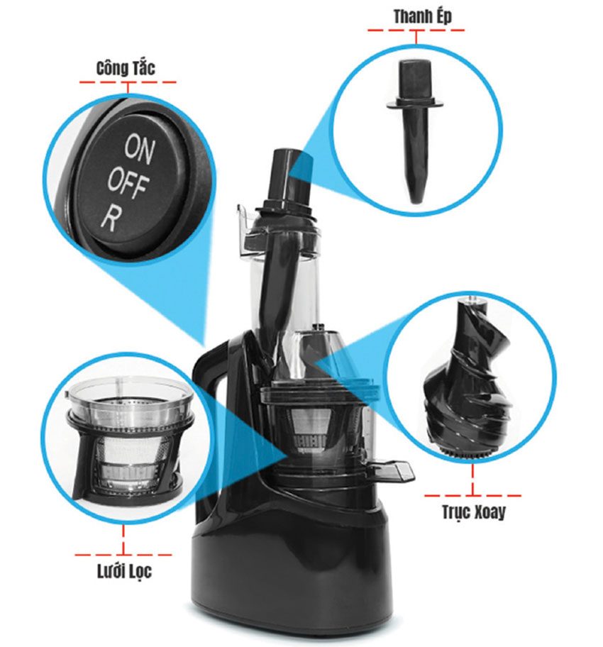 Máy ép trái cây tốc độ chậm Panworld PW-8899 - Hàng chính hãng