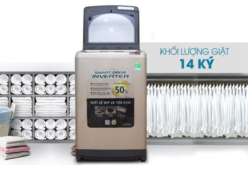 Máy giặt 14kg inverter Hitachi SF-140XTV - Hàng chính hãng