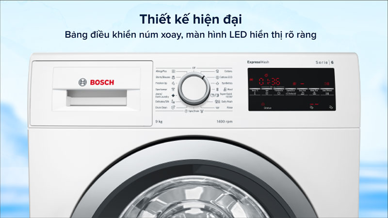 Máy giặt 9 kg Bosch WAT28482SG - Hàng chính hãng