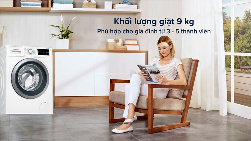Máy giặt 9 kg Bosch WAT28482SG - Hàng chính hãng