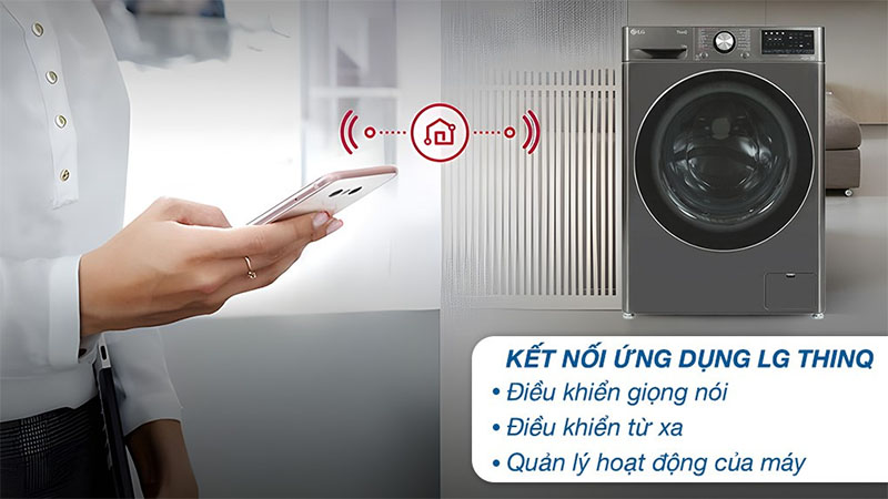 Máy giặt AI DD Inverter 12 kg LG FV1412S3B - Hàng chính hãng