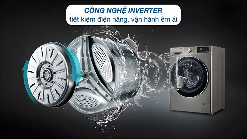Máy giặt AI DD Inverter 14 kg LG FV1414S3P - Hàng chính hãng