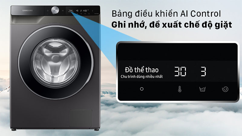 Máy giặt AI Inverter Samsung WW10T634DLX/SV - Hàng chính hãng