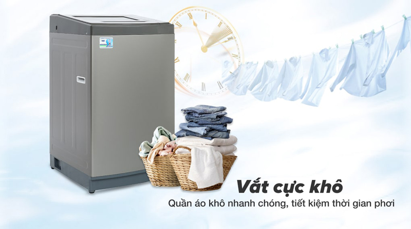 Máy giặt Aqua AQW-KS80GT S (8kg) - Hàng chính hãng