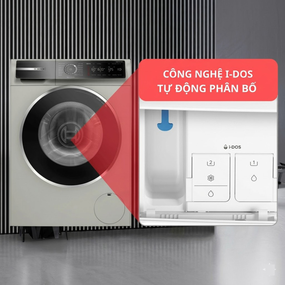 Máy giặt Bosch Serie 8 WGB2560X1 - Hàng chính hãng