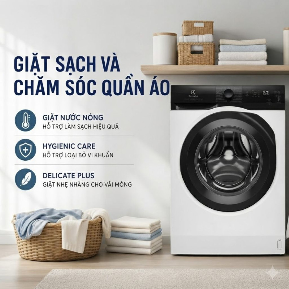 Máy giặt cửa ngang Electrolux 11kg UltimateCare 300 EWF1124D3EC - Hàng chính hãng