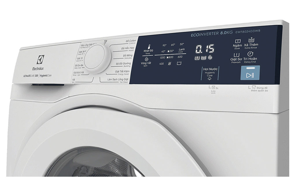 Máy Giặt Inverter Electrolux 9 Kg EWF9024D3WB - Hàng chính hãng