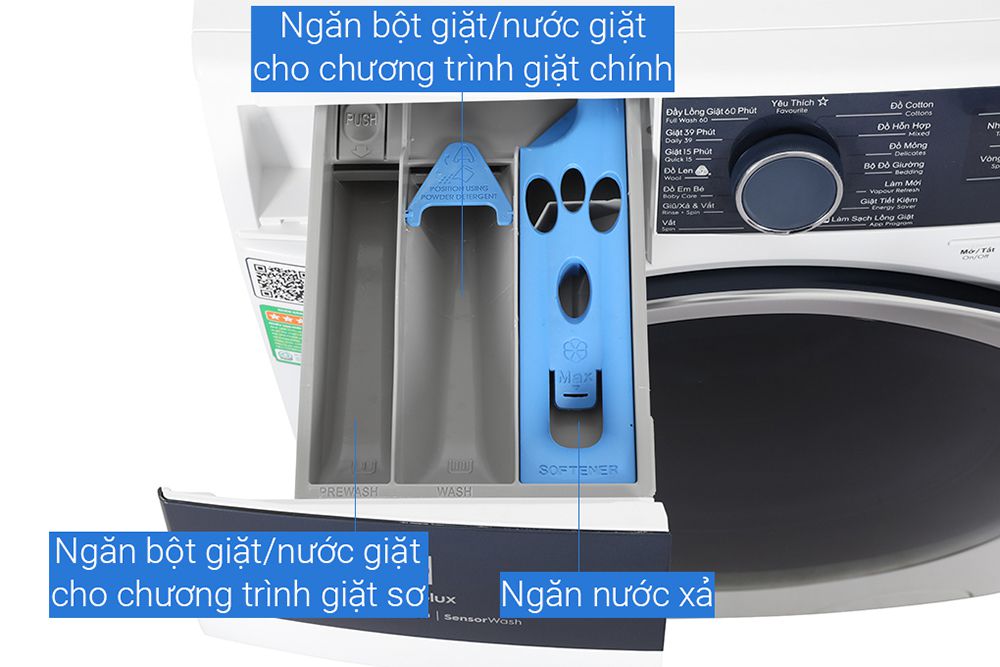 Máy giặt Electrolux Inverter 11 kg EWF1142Q7WB - Hàng chính hãng