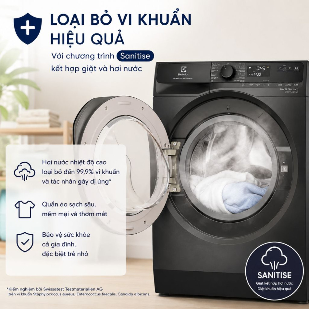Máy giặt Electrolux UltimateCare 500 Inverter 11 kg EWF1143P5SC - Hàng chính hãng