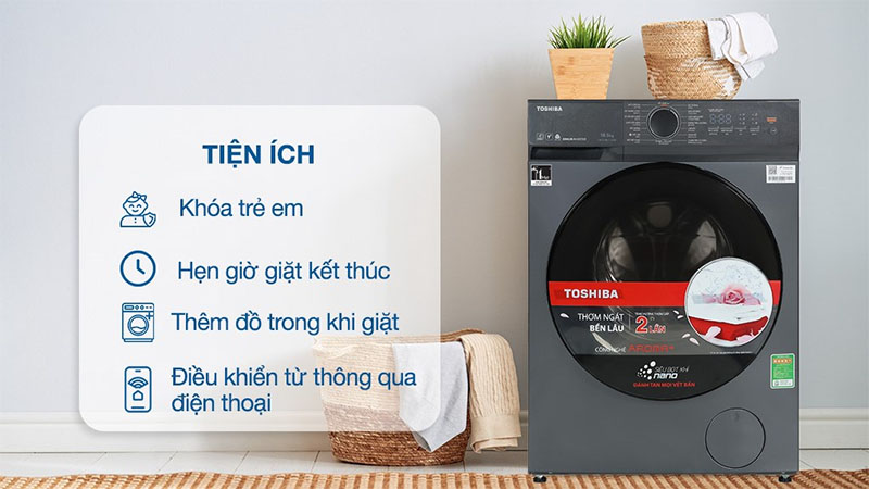 Máy giặt Inverter 10.5 kg Toshiba TW-T21BU115UWV(MG) - Hàng chính hãng